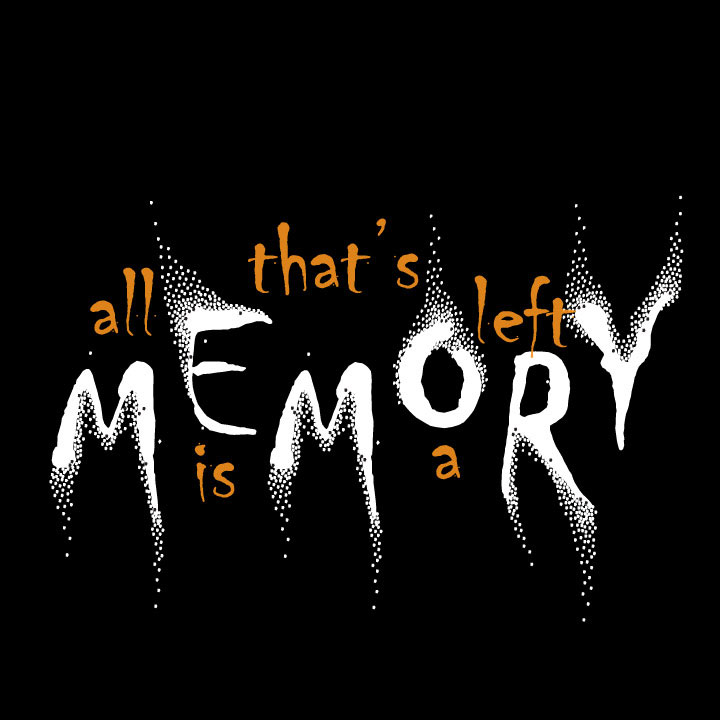 typographic memoir about memories